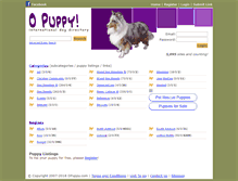 Tablet Screenshot of opuppy.com